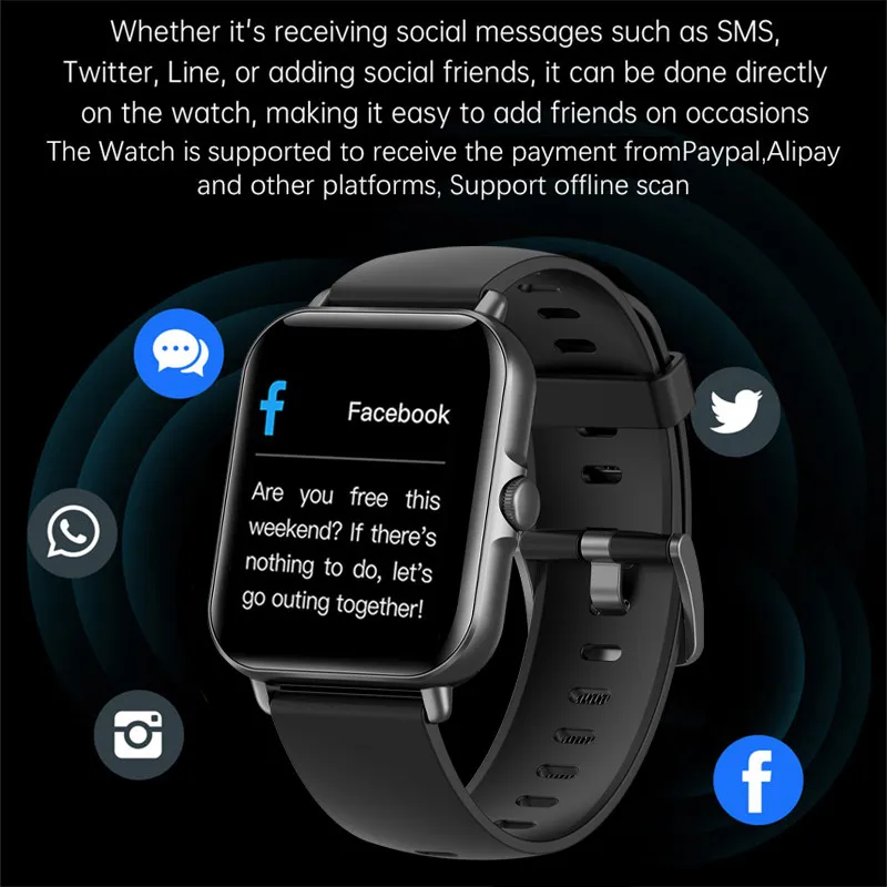 2025 Digital Smartwatch Sports Fitness Men's Women Smart Watch Waterproof Wrist Watches for Ladies Kids Child Android IOS Phones - الصورة 5
