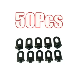 50 Pack Green/Black Plastic Greenhouse Hanging Hooks Plant Flower Hanger Clips Garden Accessories Fastener Tied Buckle