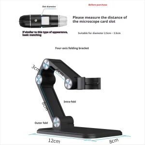 Microscope Stand Foldable and Adjustable Angle Suitable for Wifi Digital Microscope Usb Electronic Magnifying Glass