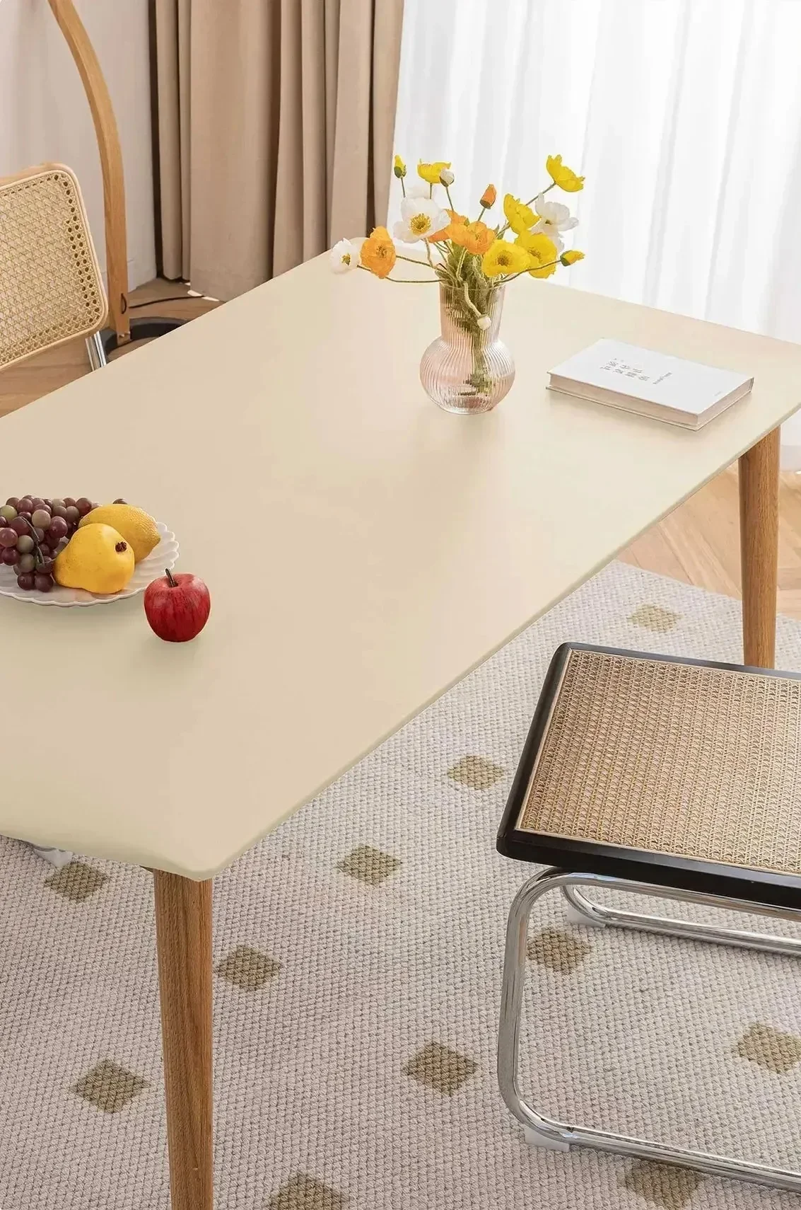 1PC Leather Elastic tablecloth Custom Square Round Table cover Waterproof dinning table cloth Protector Desk mat - Image 16