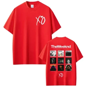 Rapper The Weeknd Xo Album 2025 Graphic T Shirts Women Men's Hip Hop T-shirt Unisex Fashion Harajuku Kawaii T-shirt Y2K Clothing