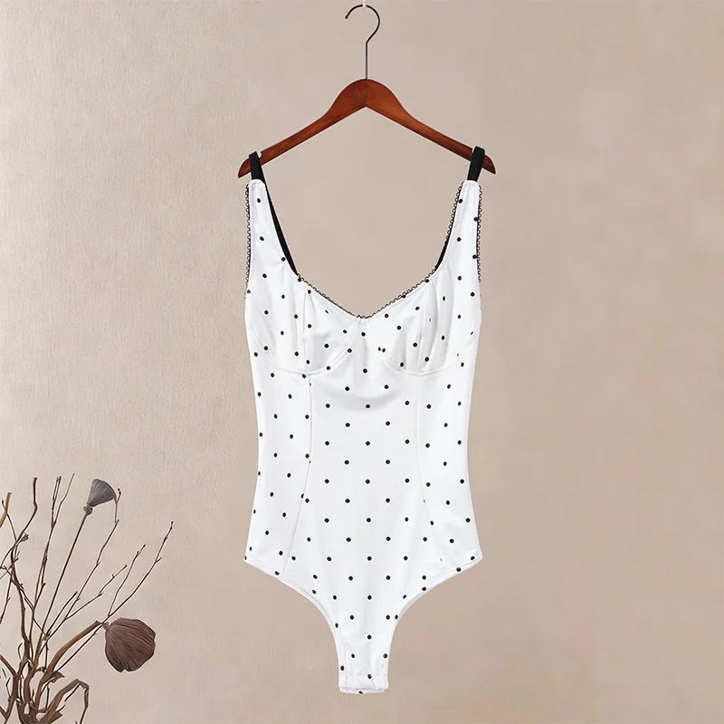 Sexy Polka Dot Sling Tops Women Backless Sleeveless Contrast Fitted Top Female 2026 Spring New Chic Fashion Streetwears Lady - Image 7