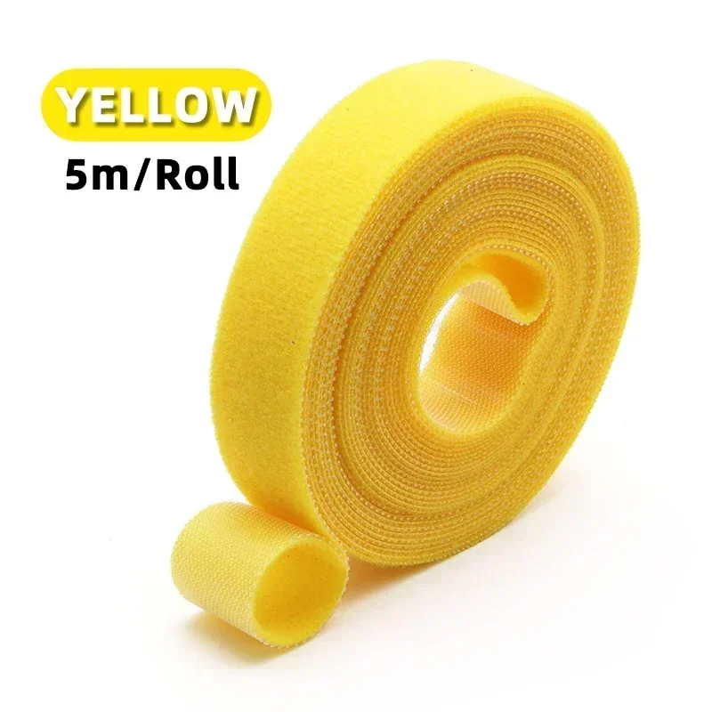 5m/roll Cable Ties Reusable Loop Bundle Self Adhesive Fastener Clip Wire Holder Management DIY Accessories Nylon Strap Organizer - الصورة 14
