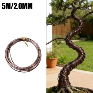 Aluminum Plant Training Wire Multi Purpose Flexible Black Rolls Gardening Bonsai Support Strong Bendable Vine Flower Home Tool