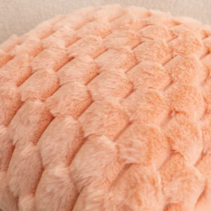 Pack of 2 artificial fur plush luxurious decorative throw pillow cover, for sofa, living room, and car interior（no pillowcore） ﻿