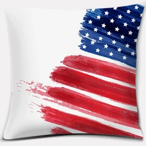 American Independence Day Series LOVE USA Printed Square Home Decoration Pillowcase Cojines Decorativos Para Sofá Akcesoria Kuch