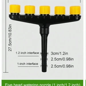 Multi-Nozzle Adjustable High Flow Spray Head For Home Garden, Agricultural UseGardening Sprinkler For Flowers, Farms, Lawns