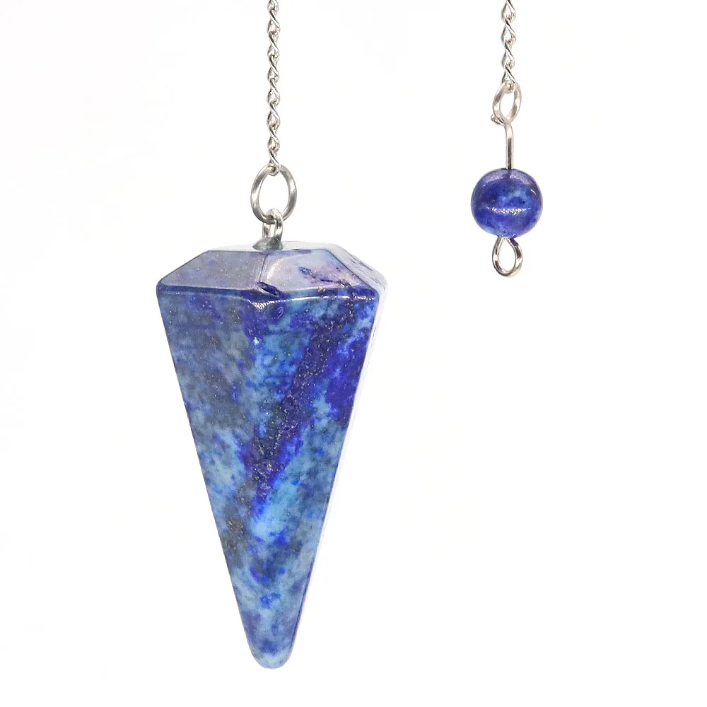 Natural Crystal Pendulums for Divination Dowsing Amethyst Pink Quartz Pendulum Reiki Healing Gem Stone Pendant Pendulos - الصورة 6
