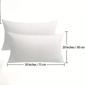 4pcs Microfiber Pillowcases Solid Color, Envelope Closure, Machine Washable, Woven Fabric, for Bedroom, Living Room