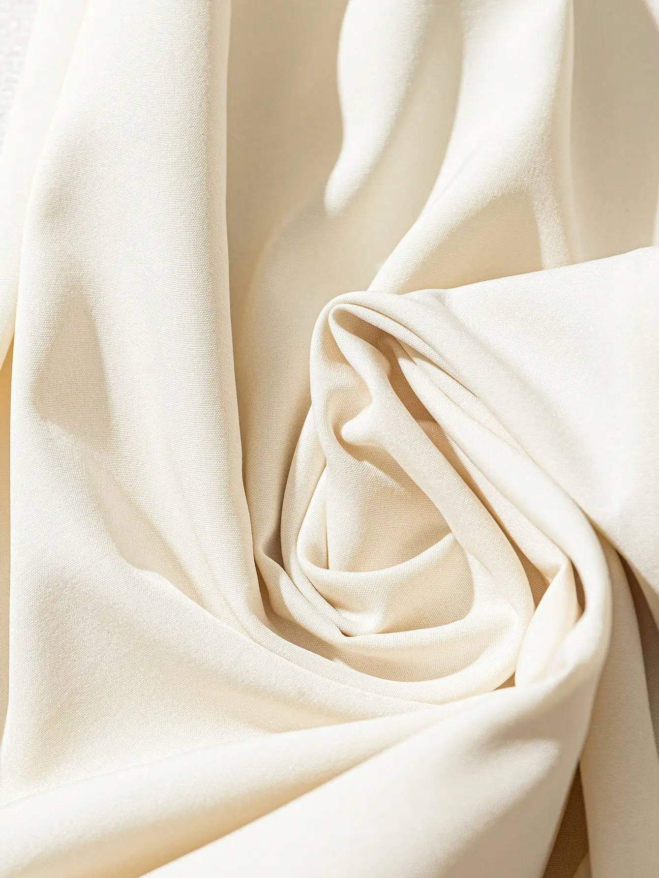 Women's Elegant Simple Round Neck Single Breasted Short Sleeve Belt Midi Dress women dress Women's Elegant Beige Midi Dress - الصورة 6