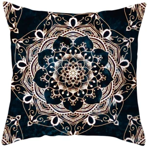 Mandala Print Square Pillowcase Home Decor Car Sofa Cushion Cover