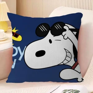 Cartoon S-Snoopy Maple Design Cushion Cover Happy Autumn Harvest Decor Holiday Decorati Pillow Cover