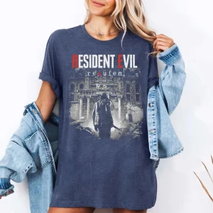 Resident Evil Requiem Shirt Leon S Kennedy Tee Grace Ashcroft Victor Gideon Graphic Short Sleeve Women Men for Spring Summer