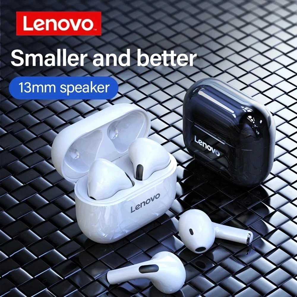 Lenovo LP40 Earphones TWS Wireless Bluetooth 5.0 Earbuds Bass Touch Control Stereo Noise Reduction Long Standby Original Choice - الصورة 3