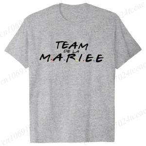 Team De La Mariée T-shirt French Evjf Futur Bride Tees Friends Single Farewell Bachelorette Party Tees Shirt for Women Clothing