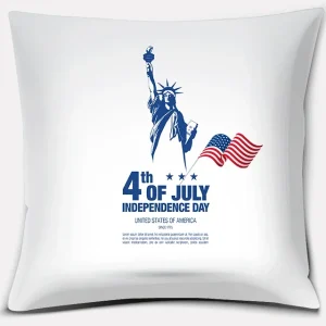 American Independence Day Series LOVE USA Printed Square Home Decoration Pillowcase Cojines Decorativos Para Sofá Akcesoria Kuch