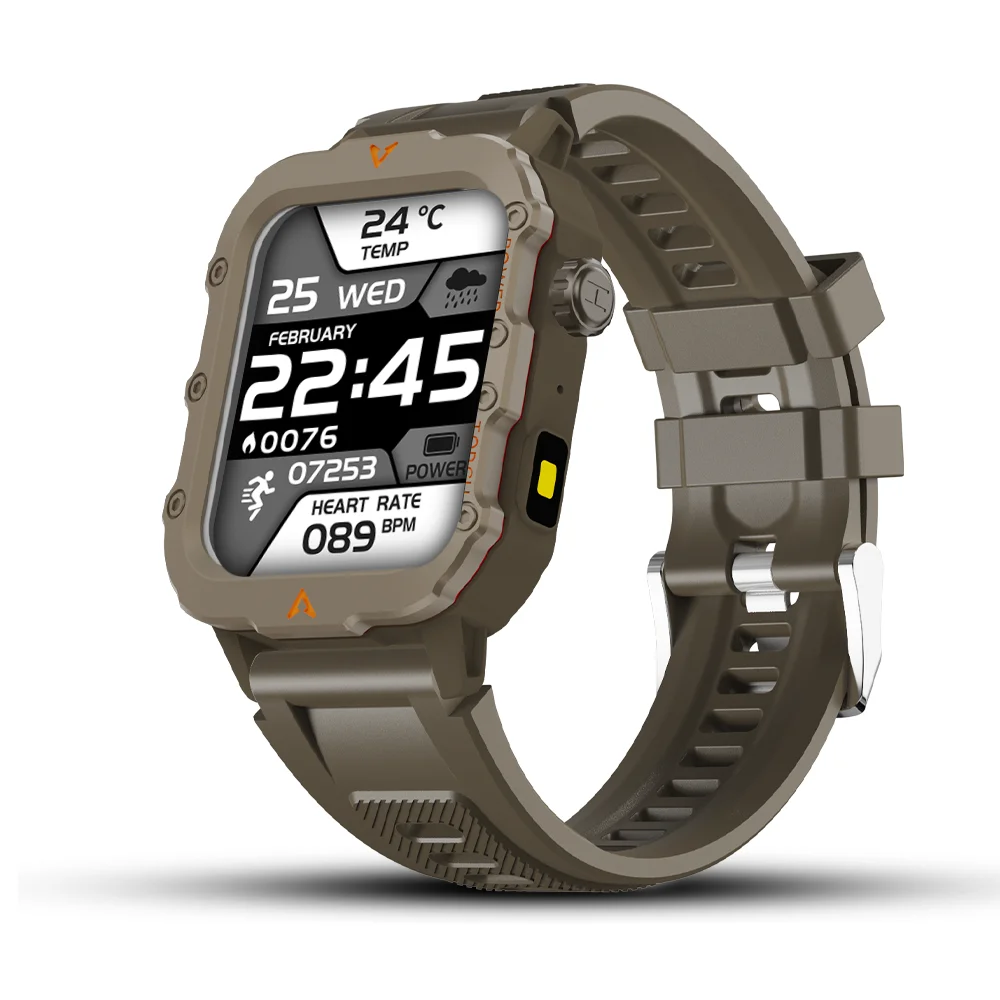 LAXASFIT 2024 New 1.71-inch Bluetooth Voice Call smartwatch Heart Rate Monitor LED Flashlight Outdoor Sports Fitness Smart Watch - Image 7
