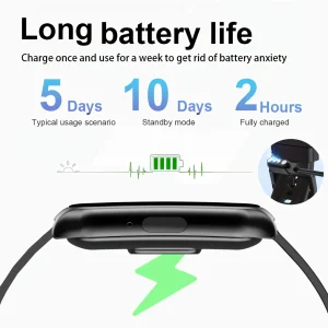 LAXASFIT Smart Watch Women Men Bluetooth Connection Cell Phone Music Fitness Sports Bracelet Sleep Monitor Smartwatch Women