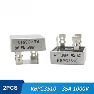 2PCS Rectifier KBPC3510 35A 1000V KBPC5010 50A 1000V Single Phase Bridge Rectifier Diodes Electronic Components