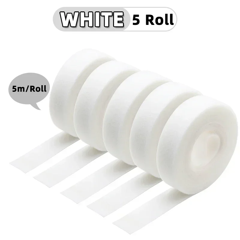 5m/roll Cable Ties Reusable Loop Bundle Self Adhesive Fastener Clip Wire Holder Management DIY Accessories Nylon Strap Organizer - الصورة 18
