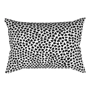Black and White Striped Geometric Rectangle Pillow Cover Cushion Home Decor Bedroom Living Room Fashion Design