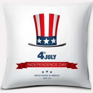 American Independence Day Series LOVE USA Printed Square Home Decoration Pillowcase Cojines Decorativos Para Sofá Akcesoria Kuch