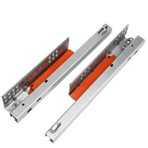 2PC/1Pair Rebound Press Push To Open Under Mount Furniture Kitchen Bath Drawer Slide Rail Runner DTC Brand 25KG