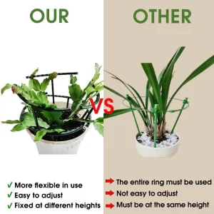 4/1Pcs Can Spliced Plant Support Pile 2Size Single Layer Orchid Rack Multi Meat Sun Flower Support Leaf Rack Garden Accessories