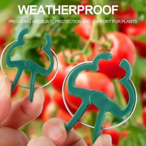 100x Plant Fixed Clips Reusable Greenhouse Bracket forFixing Stems of Flower Vine Vegetables Tomatoes Fastener Garden Supplies