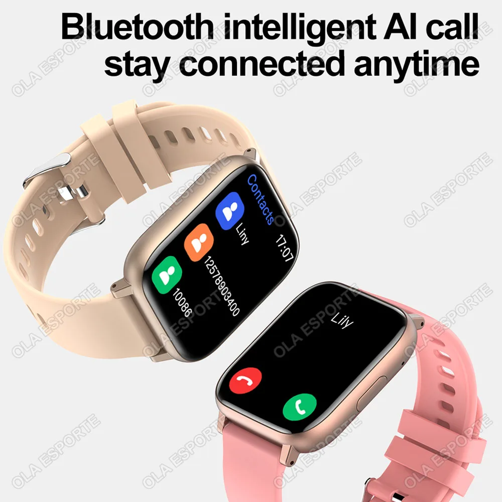 2025 Smart Watch Men Women GPS HD Touch Screen Blood Pressure Monitor Sports Watches Bluetooth Call Fitness Digital Smartwatch - الصورة 2