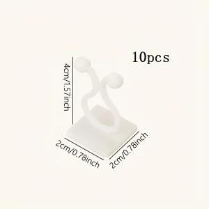 10pcs-Home Garden Plant Climbing Wall Fixture Clips Rattan Vine Fixer Self-Adhesive Plant Climbing Wall Fixed Buckle Hook