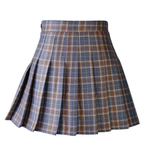 Harajuku 0Women Pleat Skirt 0Preppy Style Plaid 0Mini Cute Japanese School Uniforms Ladies Jupe Kawaii