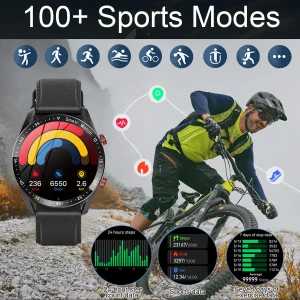 2026 New Voice Call Smart Watch Men AMOLED Screen Heart Rate Waterproof Sports Watch ECG+PPG Health Smartwatch For Android IOS