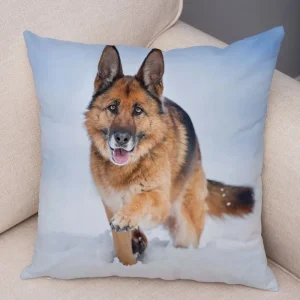 Shepherd Dog Print Decorative Pillowcase Living Room Office Ornaments Home Pillowcase