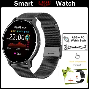 LIGE Ladies Smart Watch Bluetooth Call Watch Sport Fitness Heart Rate Monitor Blood Oxygen Lady Smartwatch For Women IOS Android