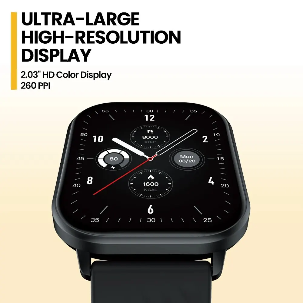 New Zeblaze GTS 3 Voice Calling Smart Watch Ultra-big 2.03'' HD Screen 24H Health Monitor 100+ Sport Modes 200+ Watch Faces - Image 2