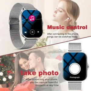 KESHUYOU Bluetooth Voice Call smartwatch for Men Women Voice Assistant Sports and Fitness Android iOS New Hot Sale Watch Gift