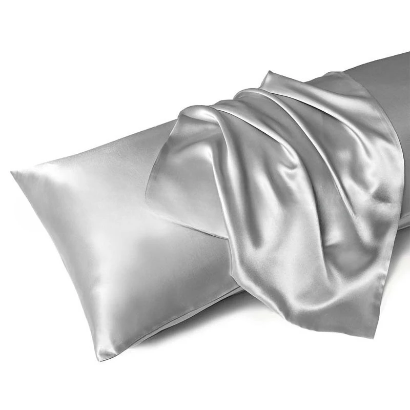 1 Pair Satin Pillowcase - Anti-Allergy Breathable Bedding Polyester Satin with Envelope Closure Machine Washable & Skin-Friendly - الصورة 11
