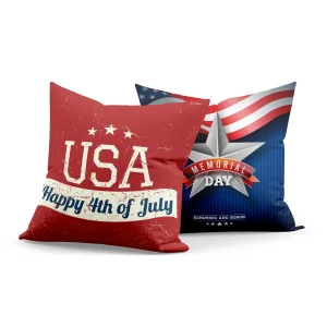 American Independence Day Series LOVE USA Printed Square Home Decoration Pillowcase Cojines Decorativos Para Sofá Akcesoria Kuch
