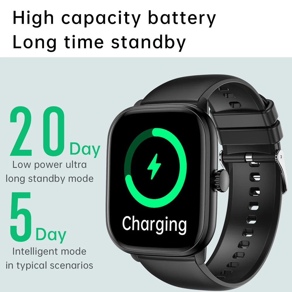 Smart Watch 2024 Bluetooth Call Music Smart Watches For Men 2.01" Full Touch Dial Fitness Tracker Waterproof Smartwatch - Image 6