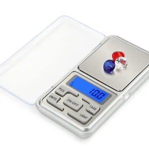 High Precision Mini Pocket Scale 500g/0.1g, Portable Digital Jewelry Scale, Accurate Small LCD Weighing Device for Easy Carry