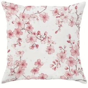 Cherry Blossom Joy pillow cover: embrace spring, pray for home, sofa and chair cushion cover, bedroom room decoration