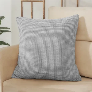 40x40 45x45 50x50 Solid Color Jacquard Pillow Cover for Sofa Office Waist Cushion Cover Home Decorative Pillowcase Decoration