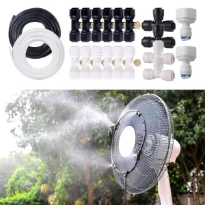 Outdoor Misting Cooling System 3/6/10m Garden Patio Terrace Balcony Drop Temperature Nebulizer DIY Fan Cooler Fog Sprayer