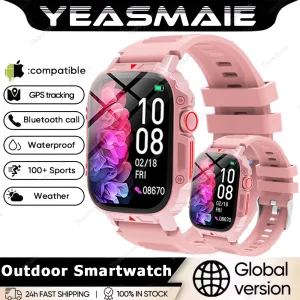 1.91 Outdoor Military Smart Watch Men Bluetooth Call Amoled Smartwatch For Android IOS IP68 Waterproof Sports Fitness Watches