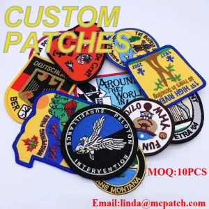 Custom Embroidery Patches With Your Logo Design Customized Embroidered Path Iron on Sew on Garment Personalized Military Badges