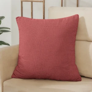 40x40 45x45 50x50 Solid Color Jacquard Pillow Cover for Sofa Office Waist Cushion Cover Home Decorative Pillowcase Decoration