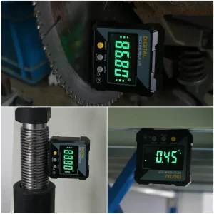 SHANHR New Angle Protractor 360 Degree Mini Electronic Digital Protractor Inclinometer Angle Finder Gauge Measurement Box