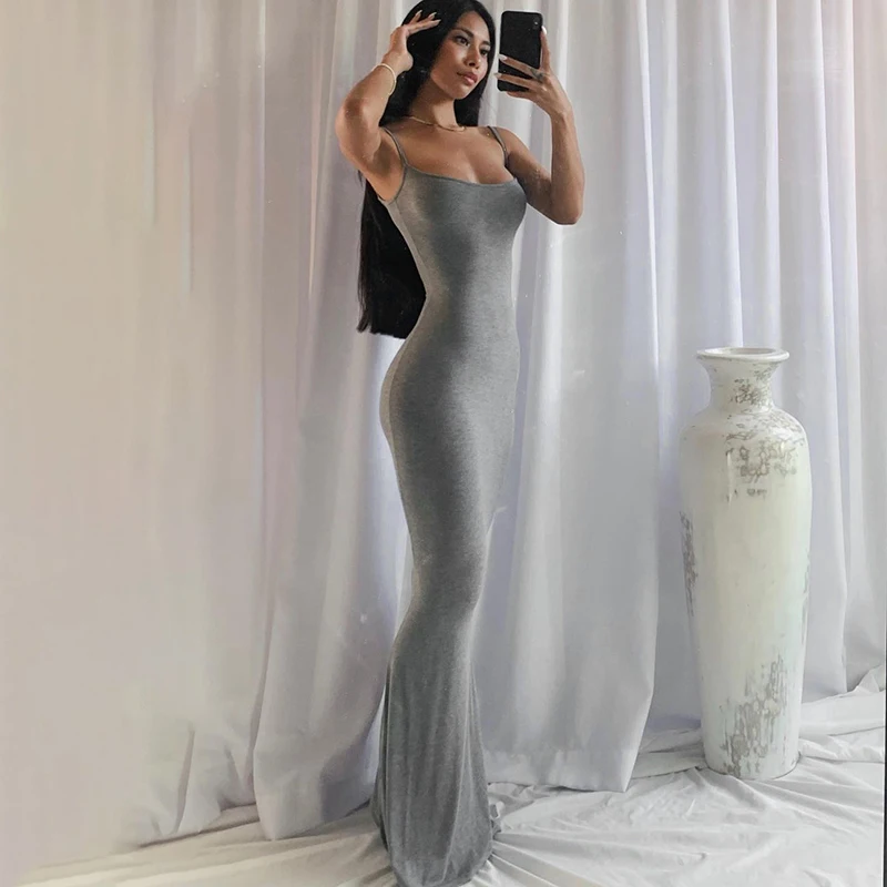 Elegant Bodycon Maxi Dress Women Summer 2024 Sleeveless Backless Sexy Outfits Party Club Sundress Black Birthday Dresses Clothes - Image 7