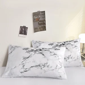 Printed Pillow Cover 2pcs Pillowcase 48x74cm Pillow Sham for Home Bed Pillowslip Rectangle Cushion Cover funda almohada